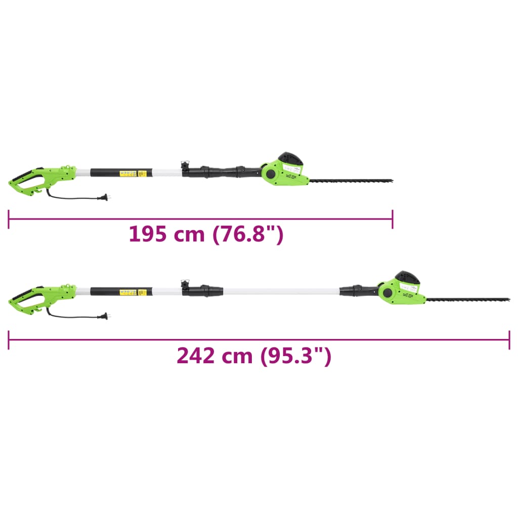 Elektrische Teleskopstangen-Heckenschere 41 cm 550 W