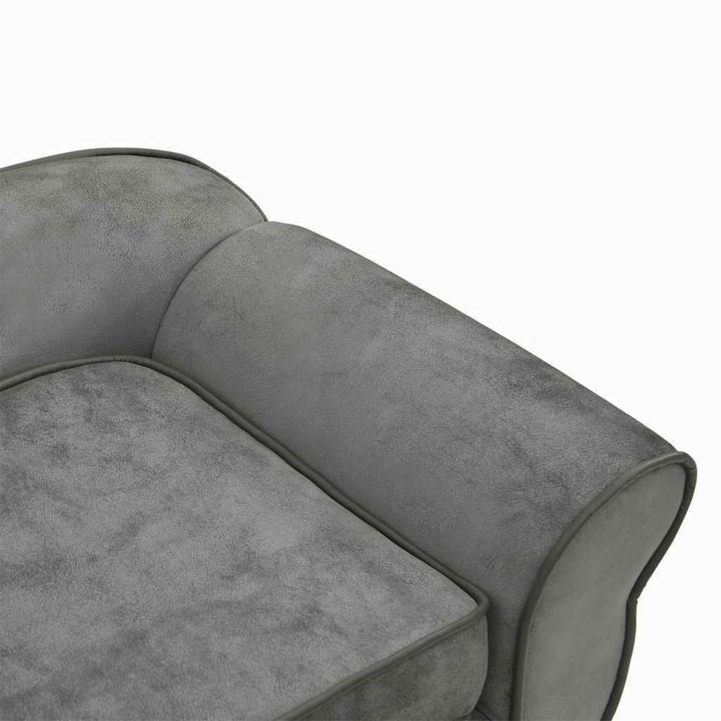 Hundesofa Dunkelgrau 72x45x30 cm Plüsch