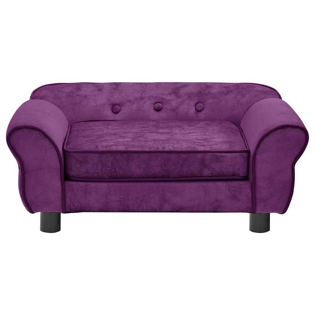 Hundesofa Burgunderrot 72x45x30 cm Plüsch
