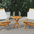 Tischplatte Massivholz Teak Rund 2,5 cm 40 cm