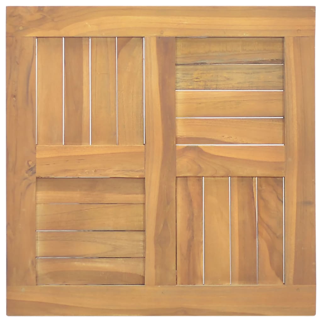 Tischplatte Quadratisch 50x50x2,5 cm Massivholz Teak