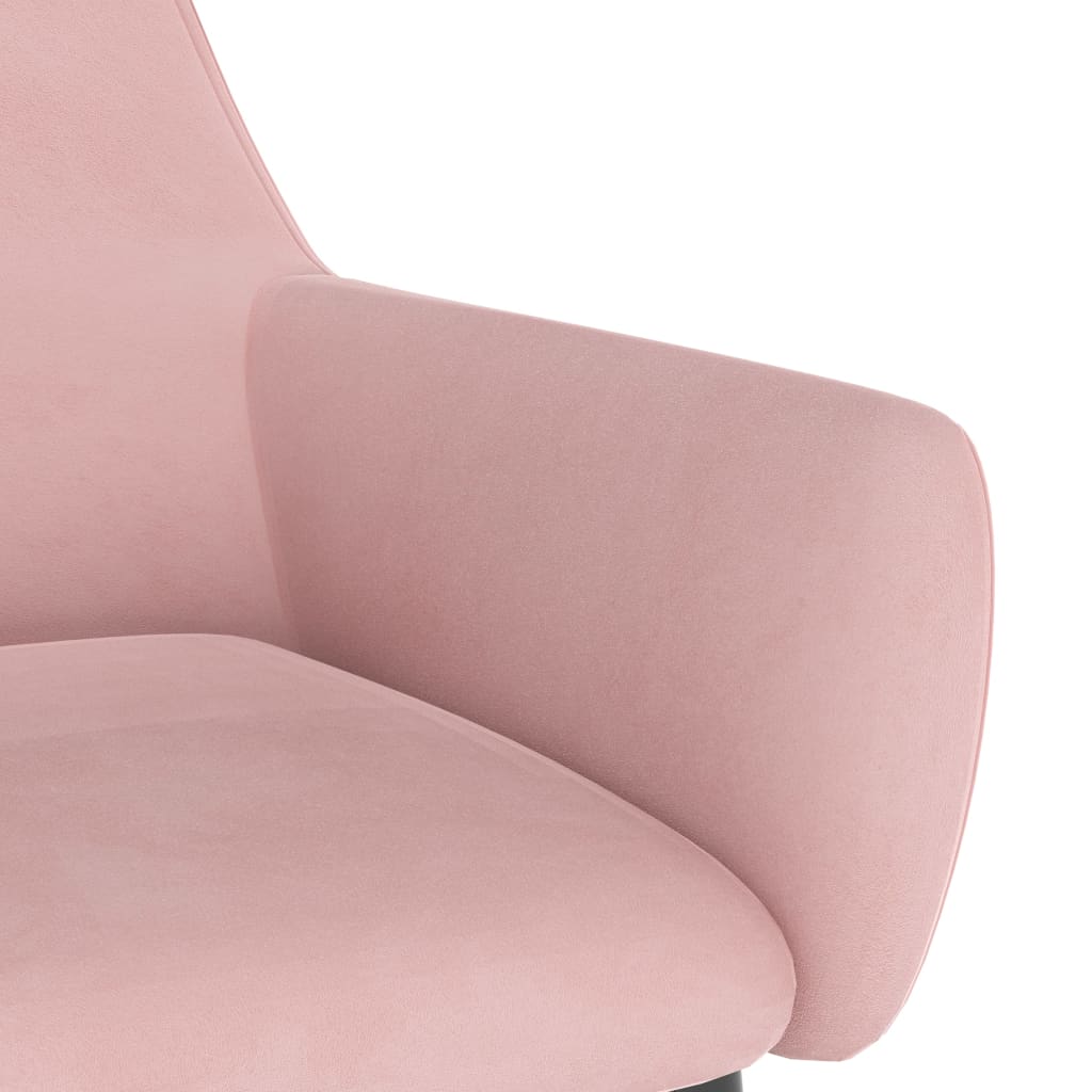 Esszimmerstühle 4 Stk. Rosa Samt