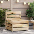 Garten-Mittelsofa aus Paletten Kiefernholz Imprägniert