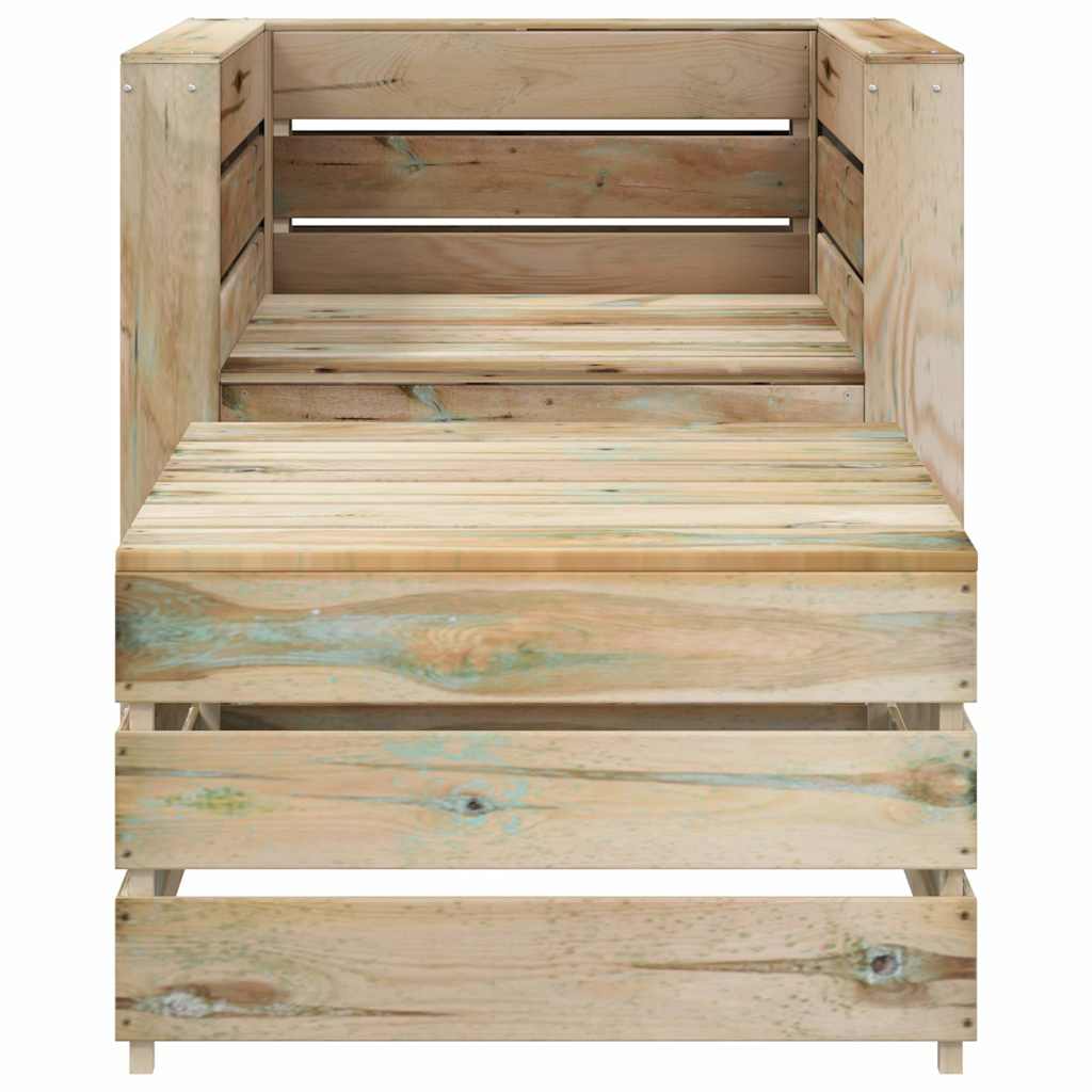 2-tlg. Garten-Lounge-Set aus Paletten Imprägniertes Kiefernholz