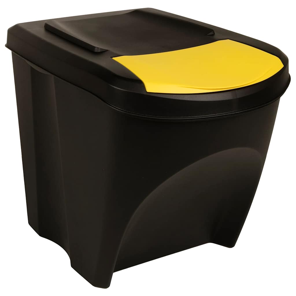 Stapelbare Mülleimer 4 Stk. Anthrazit 100 L