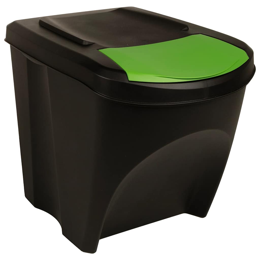 Stapelbare Mülleimer 4 Stk. Anthrazit 100 L