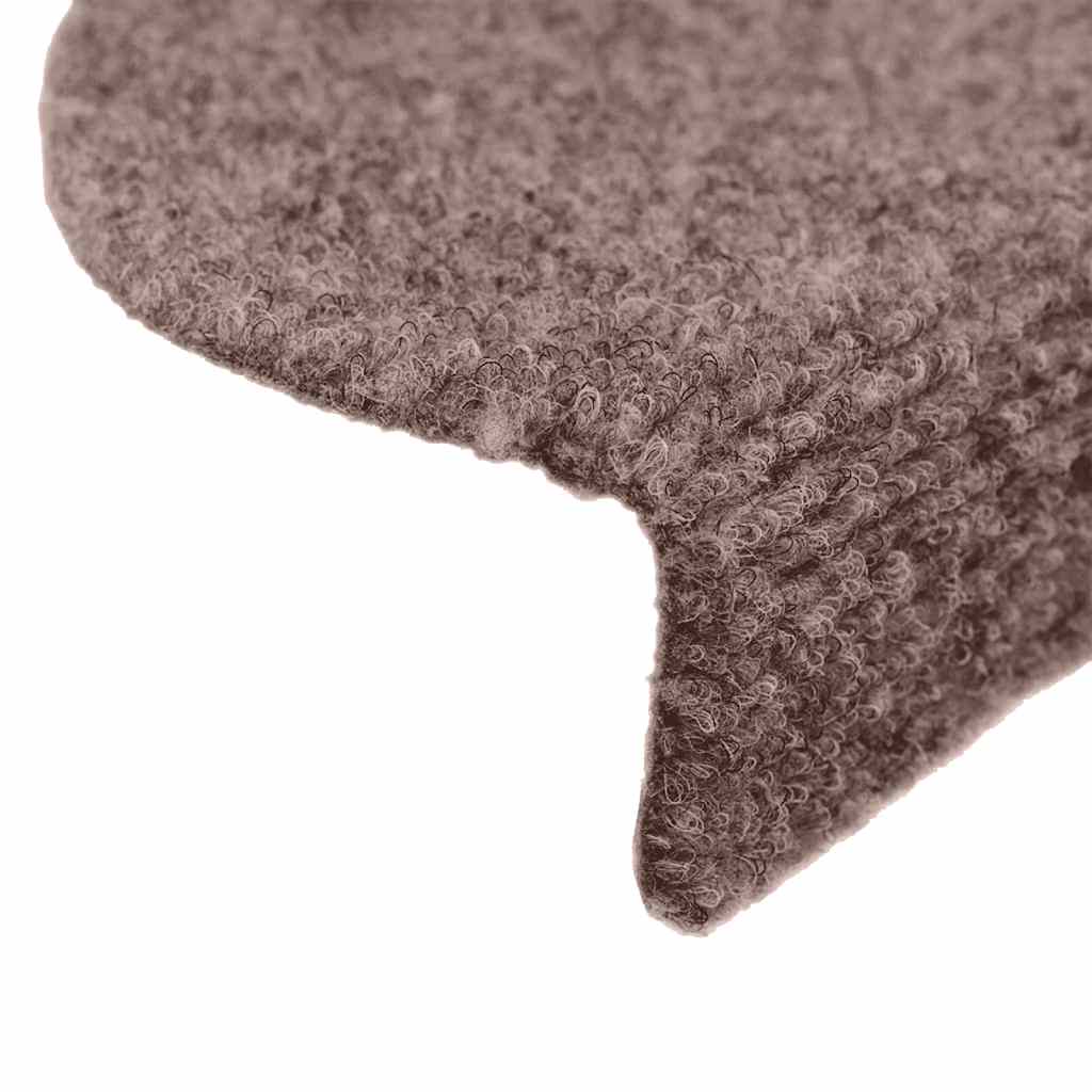 Stufenmatten Selbstklebend 5 Stk. 56x17x3 cm Hellbraun Halbrund