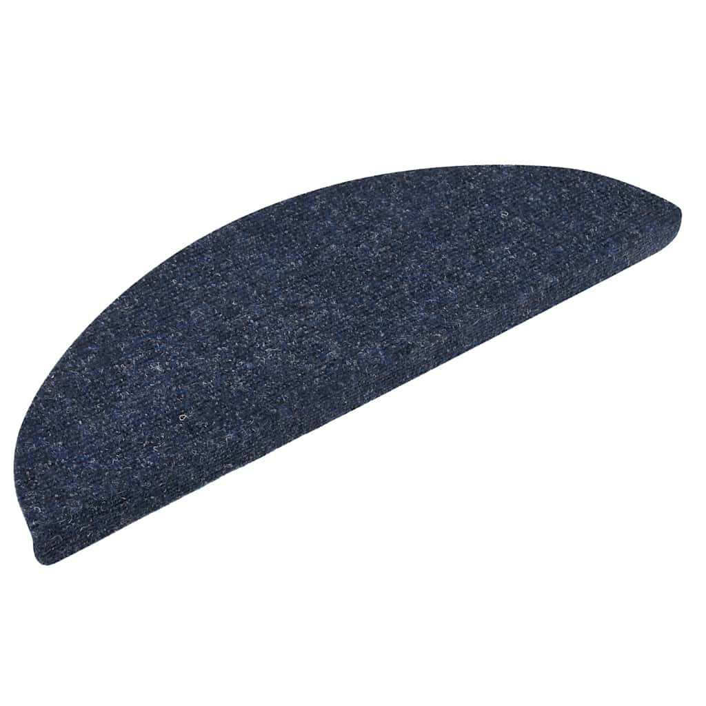 Stufenmatten Selbstklebend 10 Stk. 56x17x3 cm Blau Halbrund