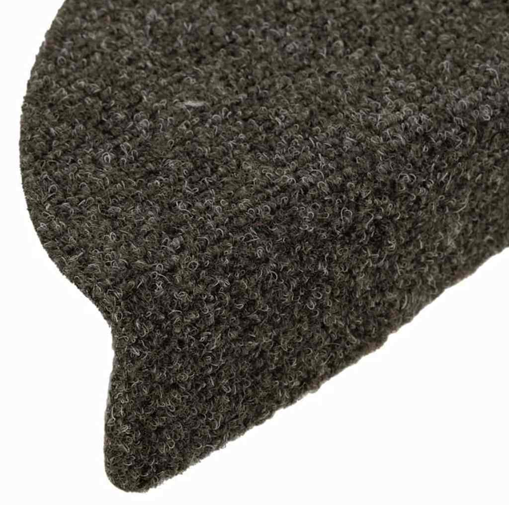 Stufenmatten Selbstklebend 5 Stk. 56x17x3 cm Anthrazit Halbrund