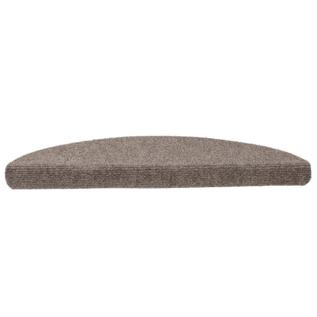 Stufenmatten Selbstklebend 5 Stk. 56x17x3 cm Beige Halbrund
