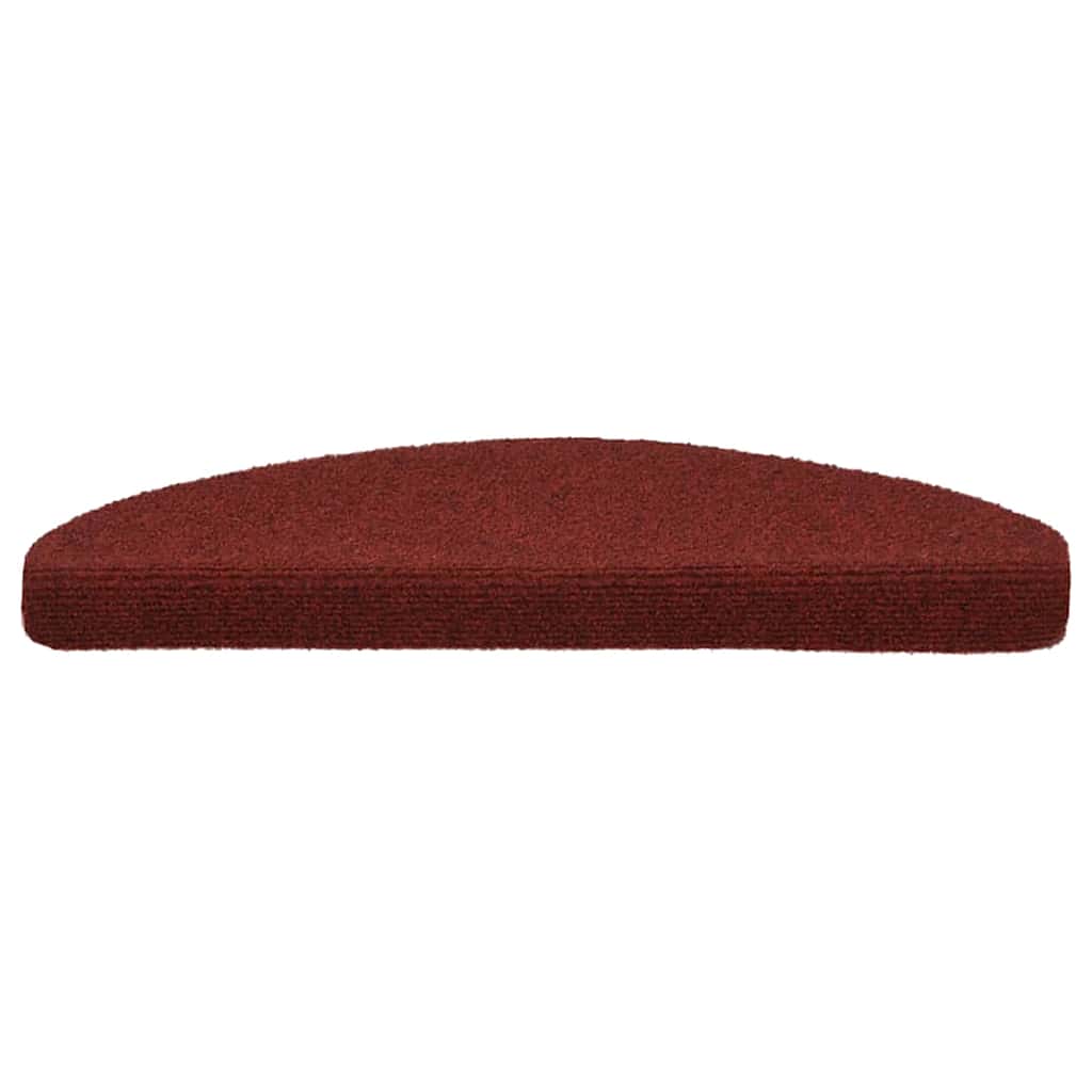 Stufenmatten Selbstklebend 10 Stk. 65x21x4 cm Bordeauxrot Halbrund Groß