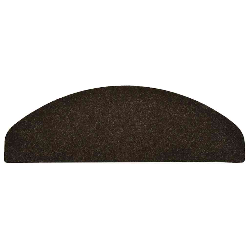 Stufenmatten Selbstklebend 10 Stk. 65x21x4 cm Dunkelbraun Halbrund Groß