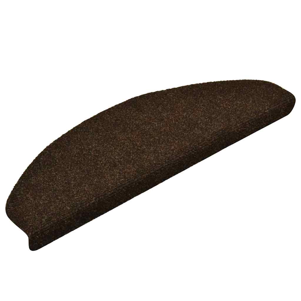 Stufenmatten Selbstklebend 10 Stk. 65x21x4 cm Braun Halbrund Groß