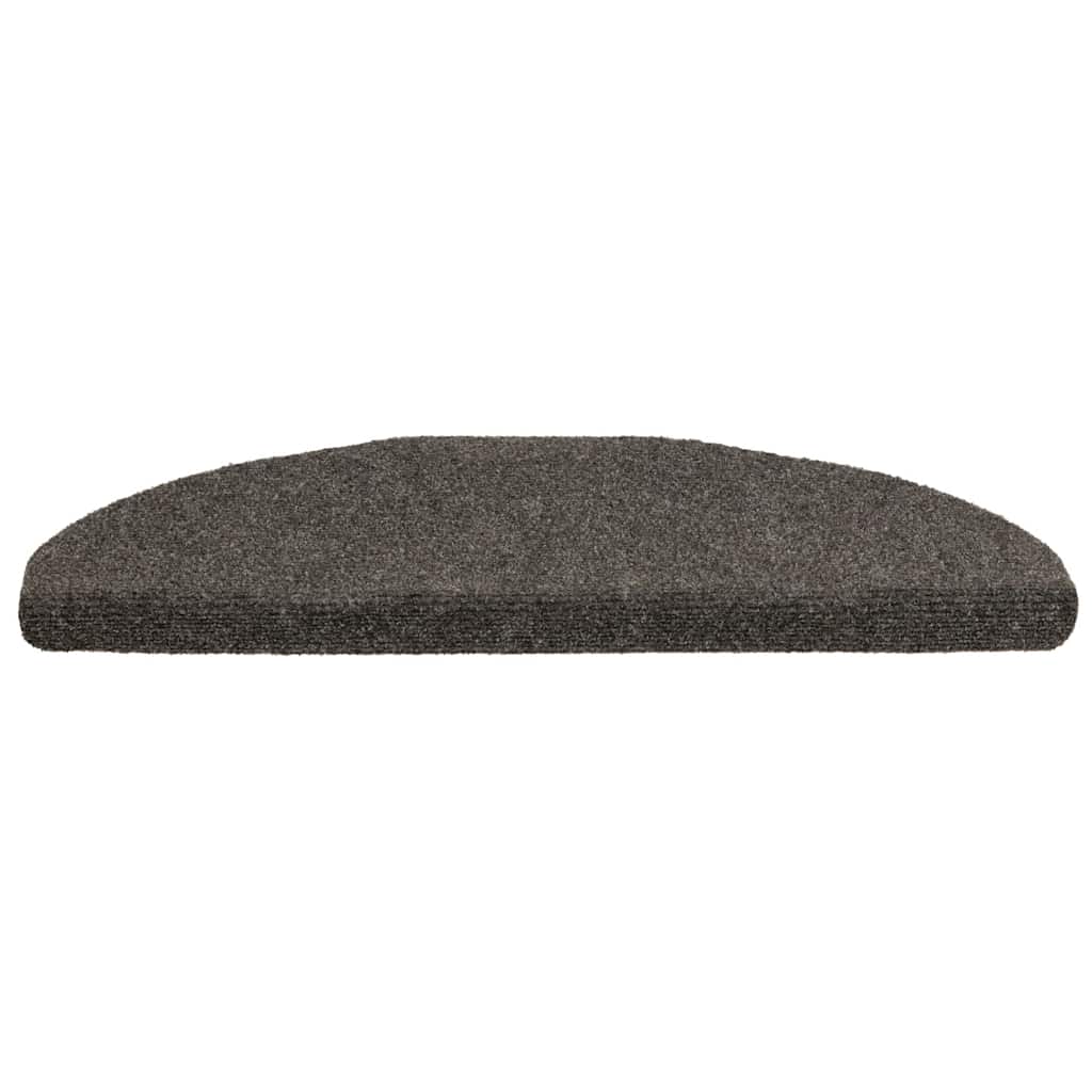 Stufenmatten Selbstklebend 5 Stk. 65x21x4 cm Anthrazit Halbrund Groß