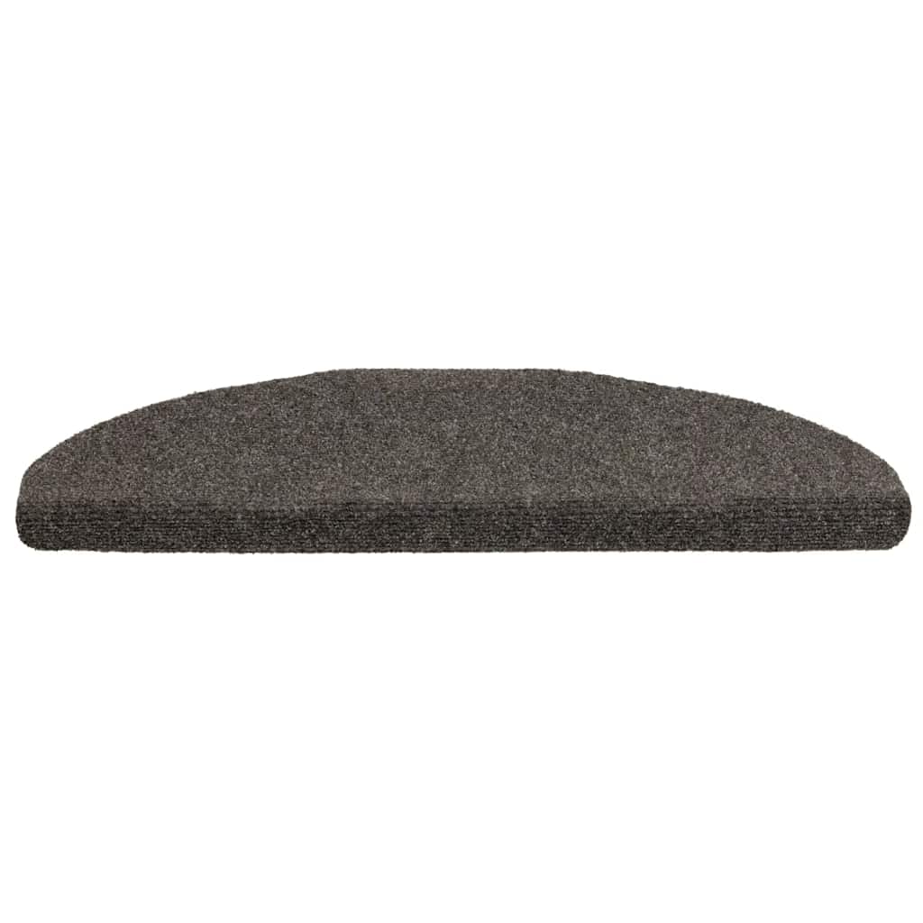 Stufenmatten Selbstklebend 10 Stk. 65x21x4 cm Anthrazit Halbrund Groß