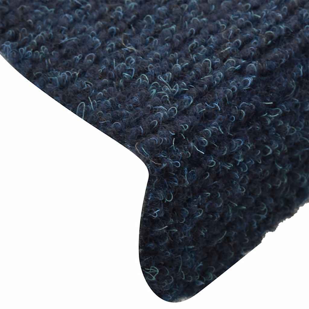 Stufenmatten Selbstklebend 5 Stk. 65x21x4 cm Marineblau Halbrund Groß