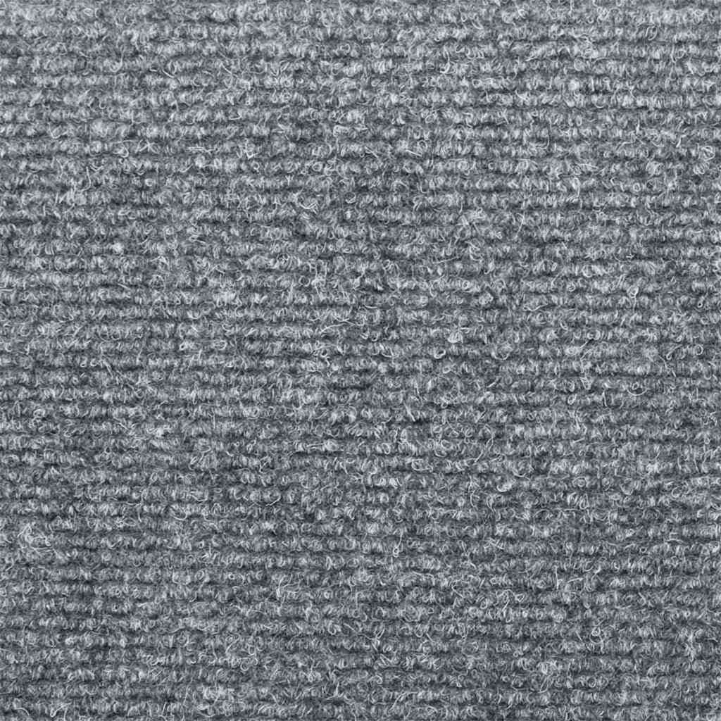 Stufenmatten Selbstklebend 5 Stk. 65x21x4 cm Hellgrau Rechteckiger Rand