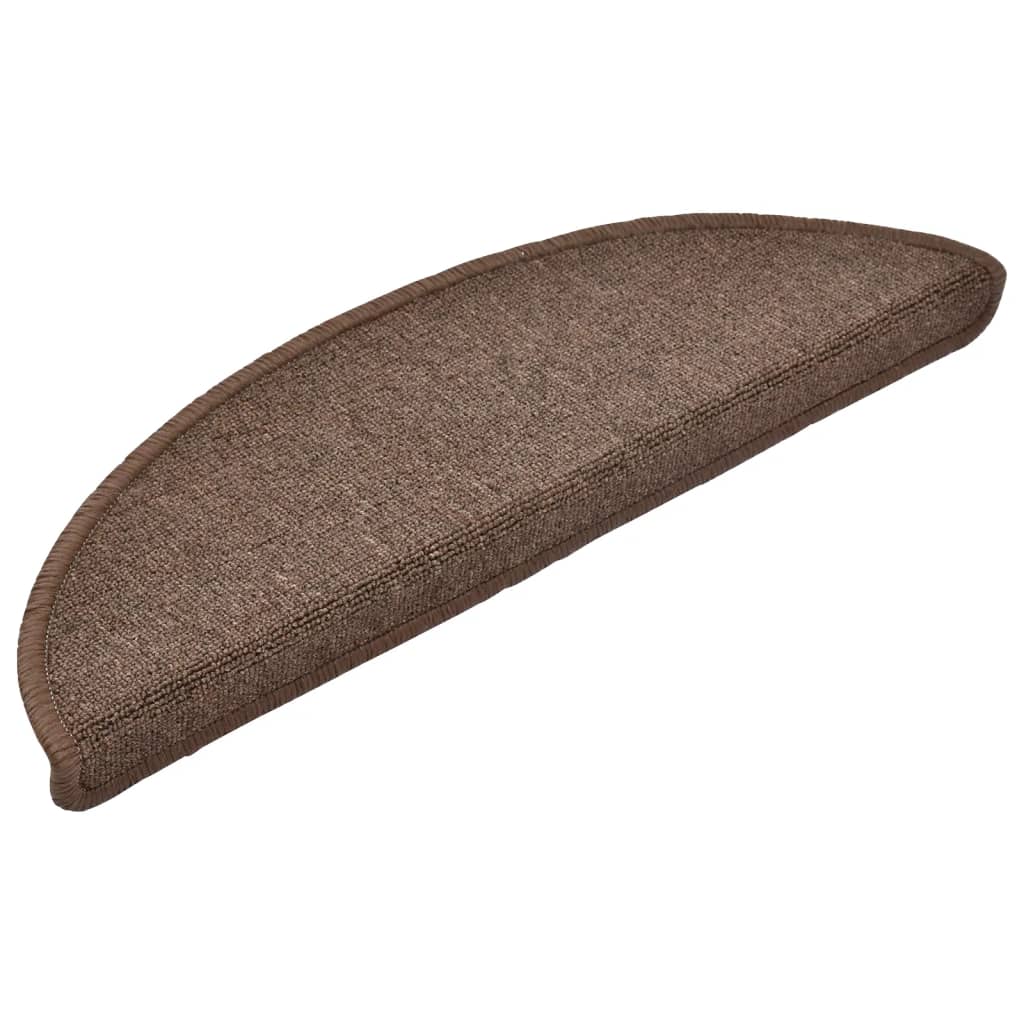 Stufenmatten 10 Stk. 56x17x3 cm Kaffeebraun Halbrund