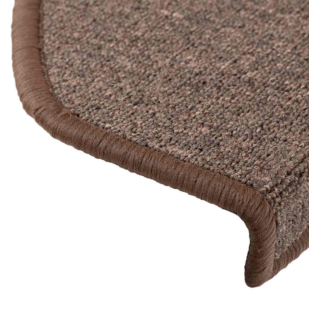 Stufenmatten 10 Stk. 65x24x4 cm Kaffeebraun Halbrund Groß