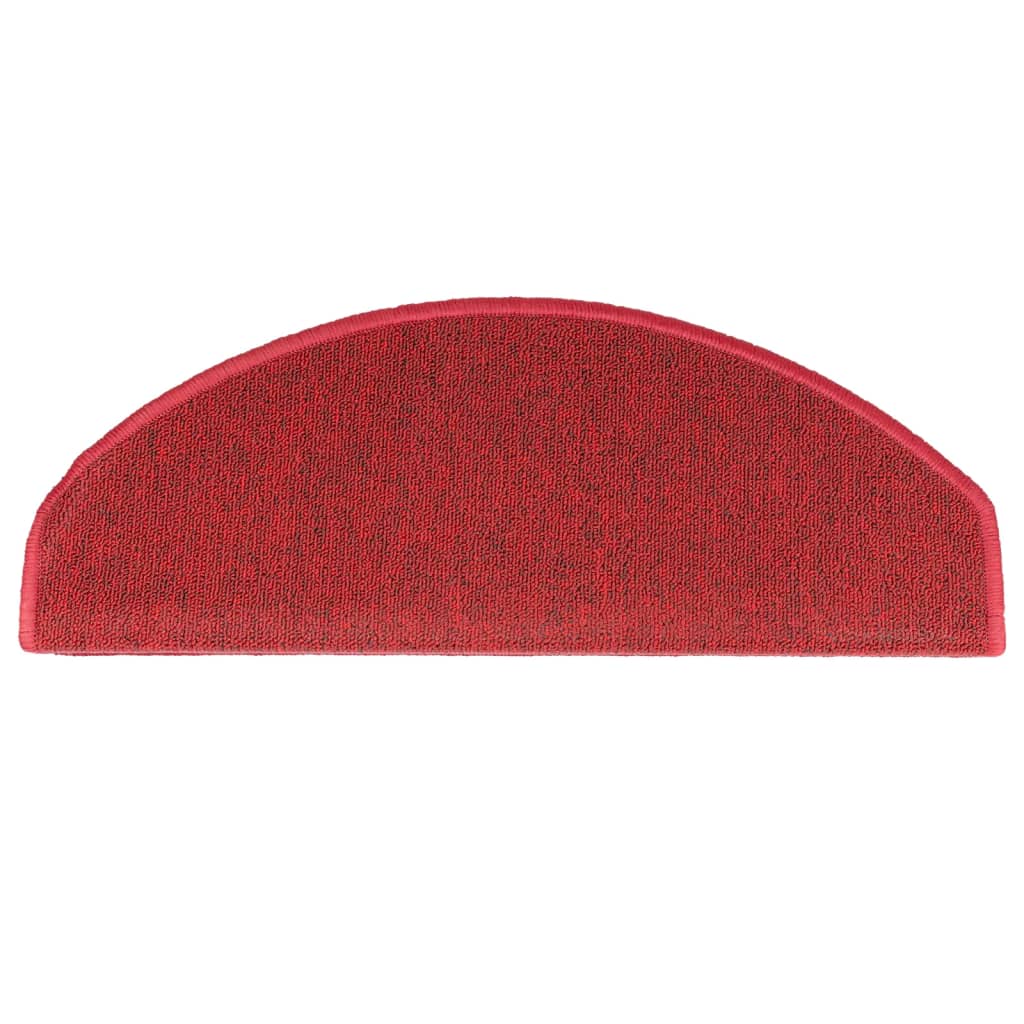 Stufenmatten 10 Stk. 65x24x4 cm Rot Halbrund Groß