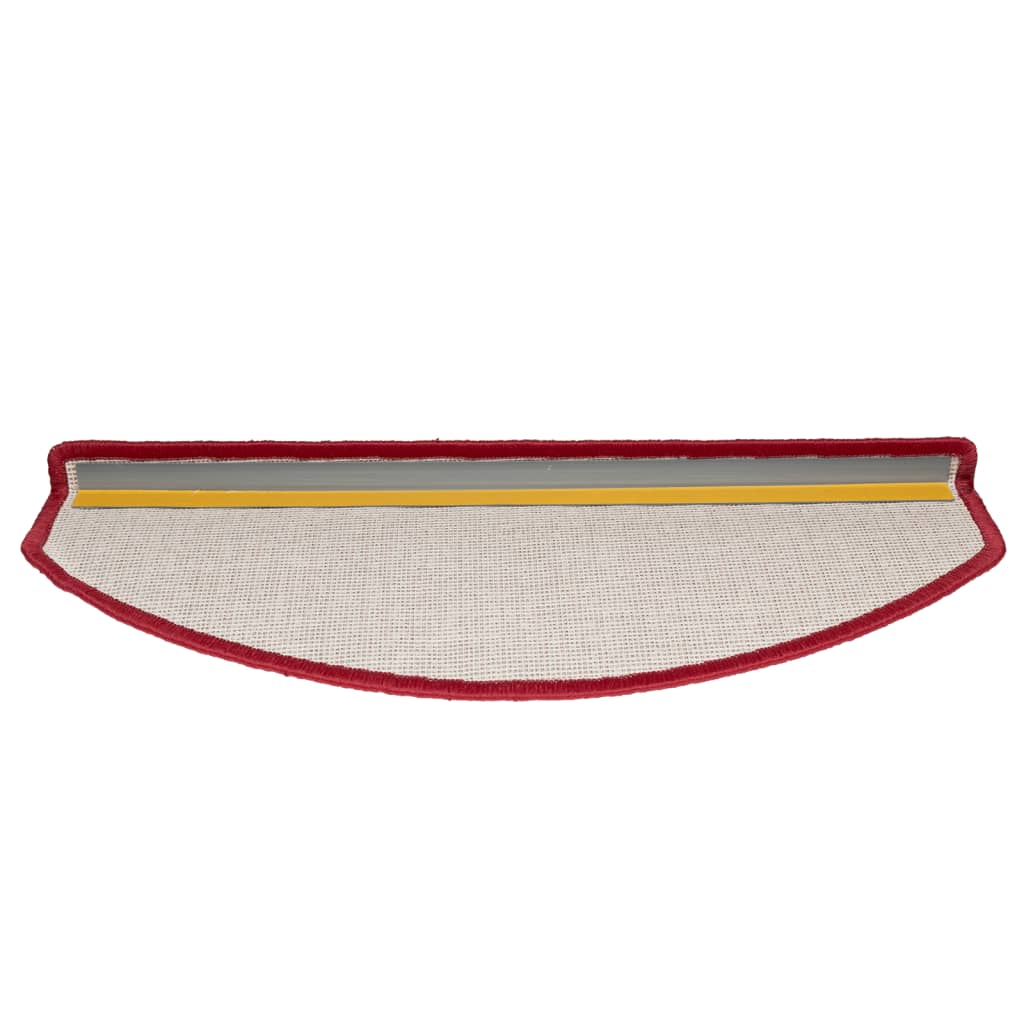 Stufenmatten 10 Stk. 65x24x4 cm Rot Halbrund Groß