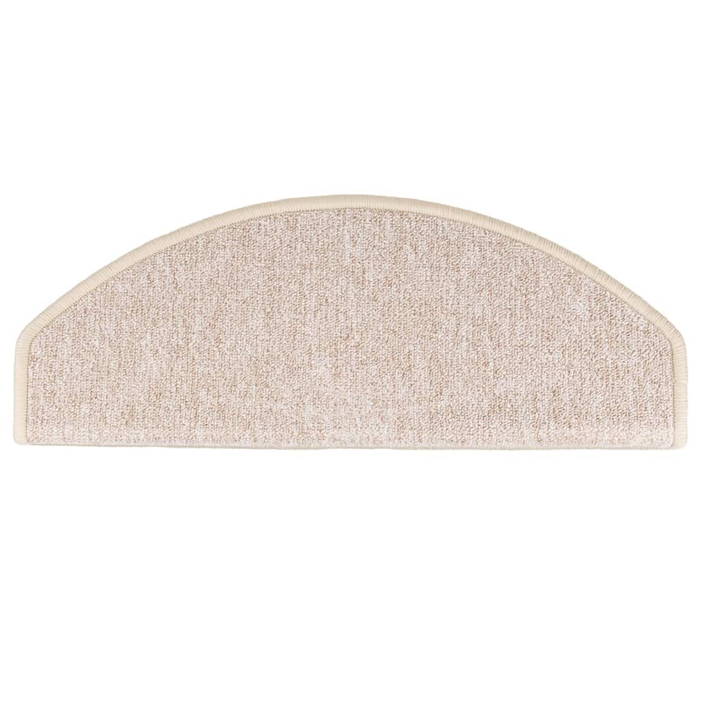 Stufenmatten 10 Stk. 65x24x4 cm Taupe Halbrund Groß
