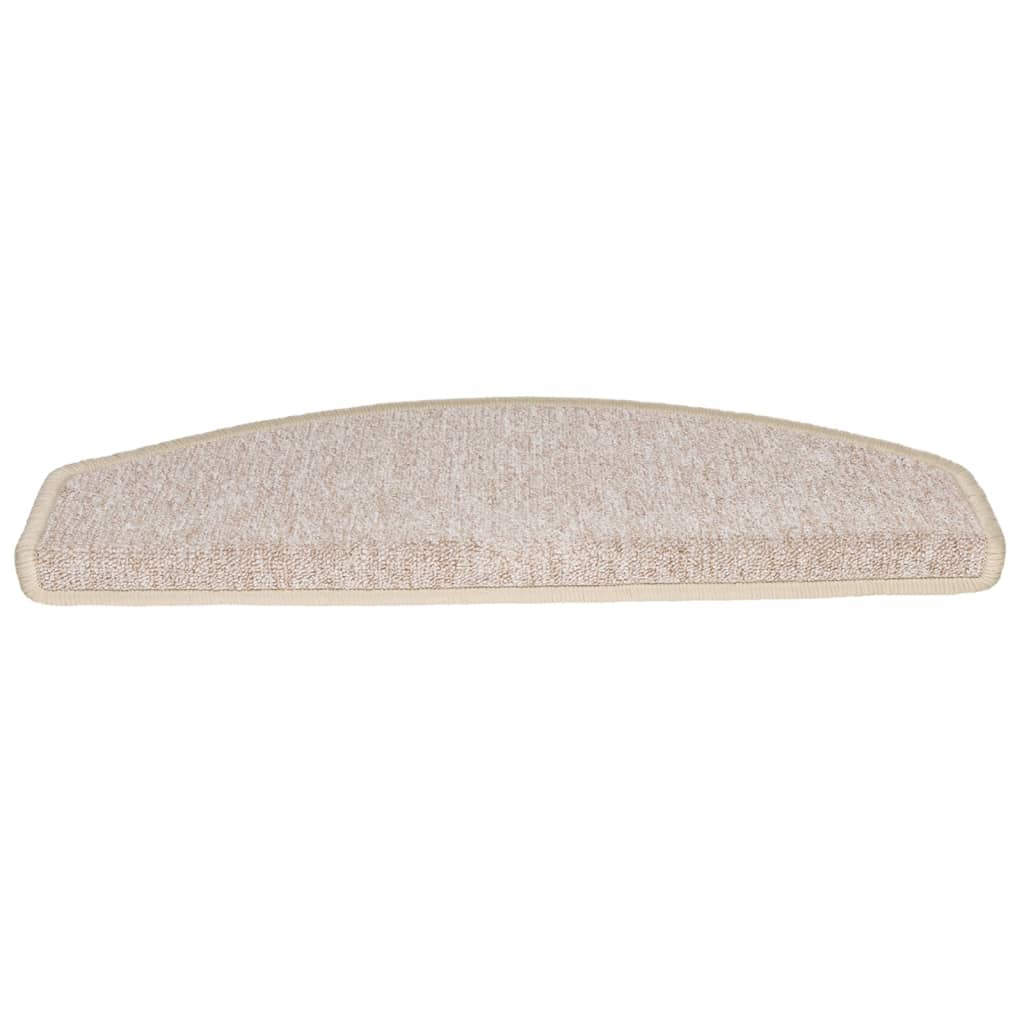 Stufenmatten 10 Stk. 65x24x4 cm Taupe Halbrund Groß