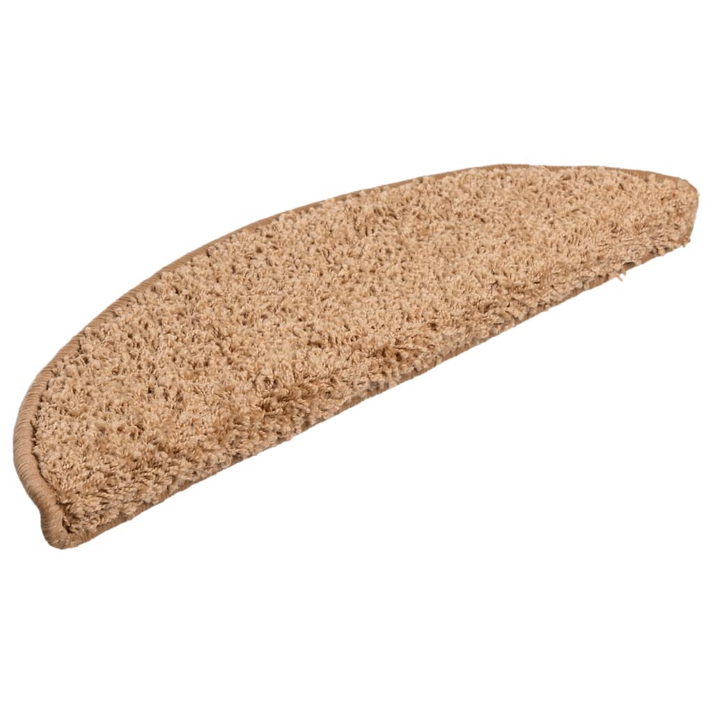 Stufenmatten 10 Stk. 56x17x3 cm Beige Halbrund