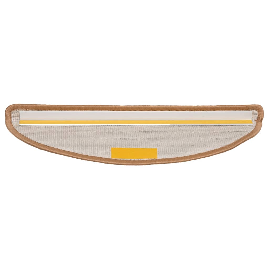 Stufenmatten 10 Stk. 56x17x3 cm Beige Halbrund