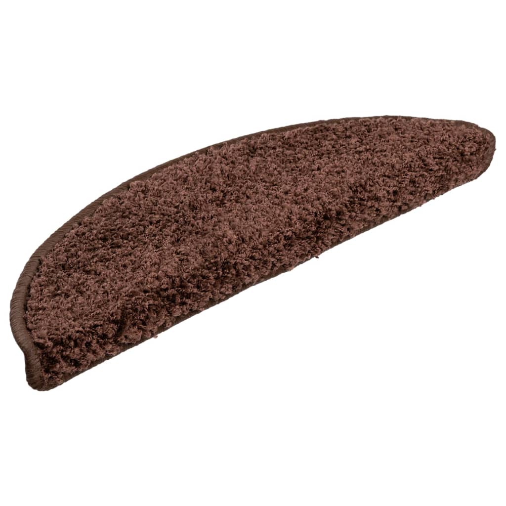 Stufenmatten 10 Stk. 56x17x3 cm Braun Halbrund