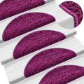Stufenmatten 10 Stk. 56x17x3 cm Violett Halbrund