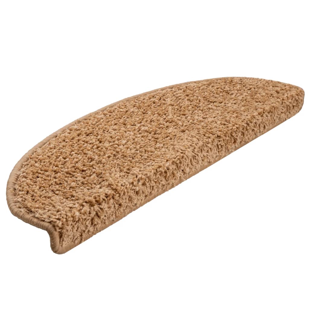 Stufenmatten 10 Stk. 65x21x4 cm Beige Halbrund Groß