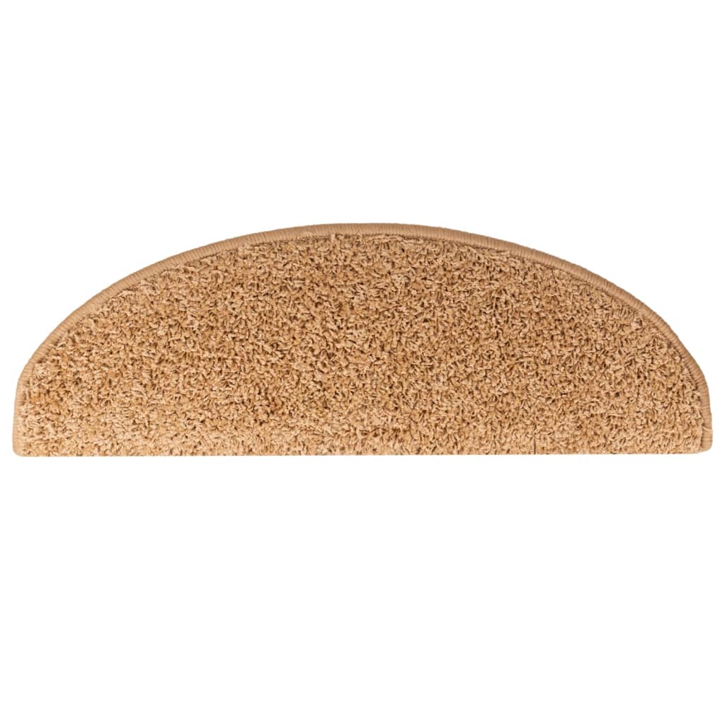 Stufenmatten 10 Stk. 65x21x4 cm Beige Halbrund Groß