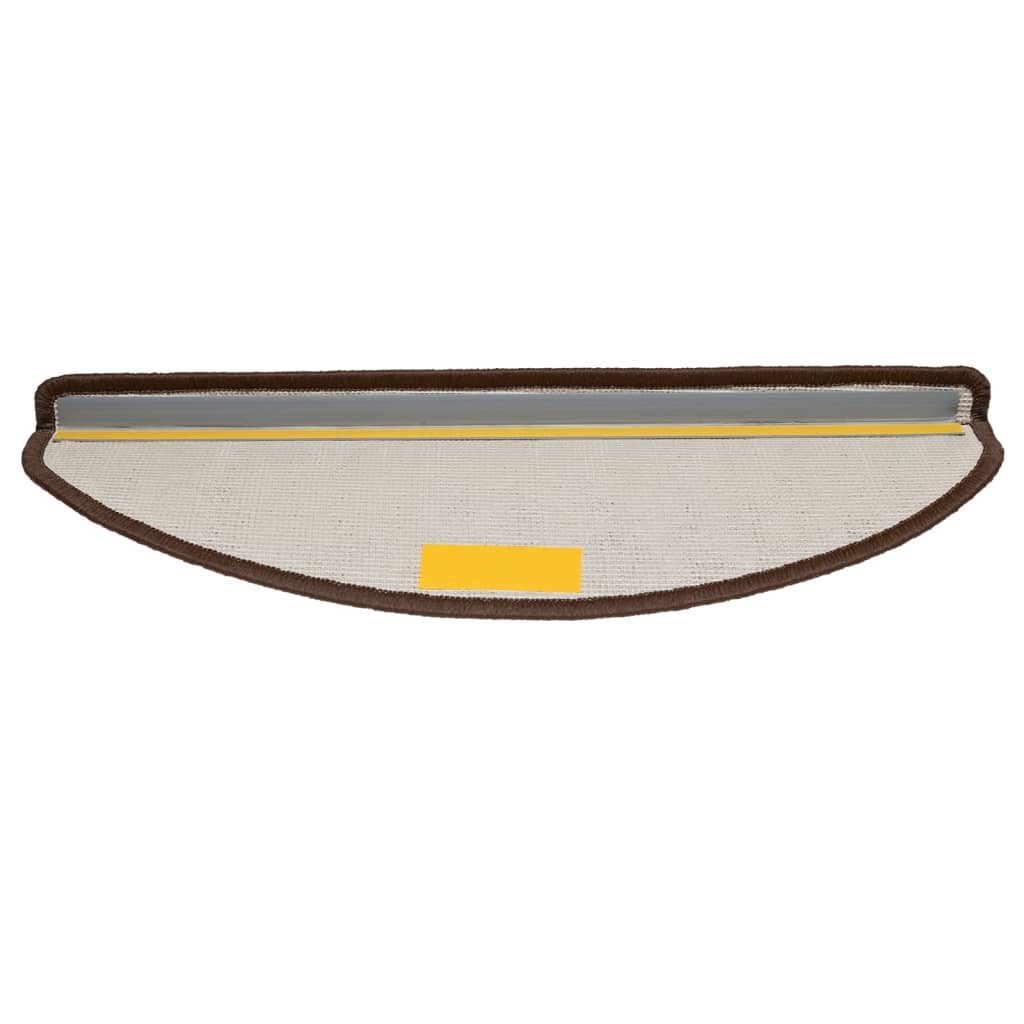 Stufenmatten 10 Stk. 65x21x4 cm Braun Halbrund Groß
