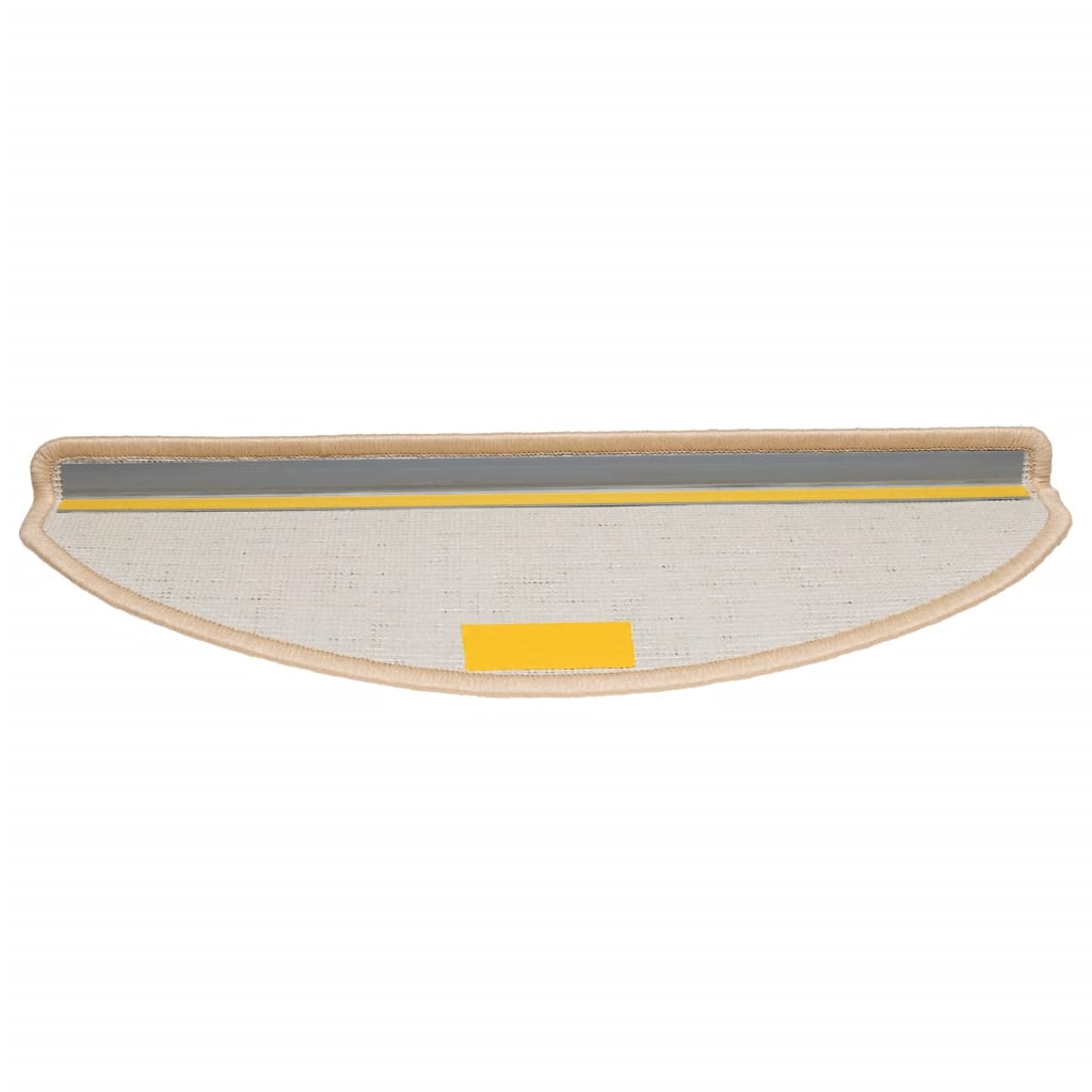 Stufenmatten 10 Stk. 65x21x4 cm Creme Halbrund Groß