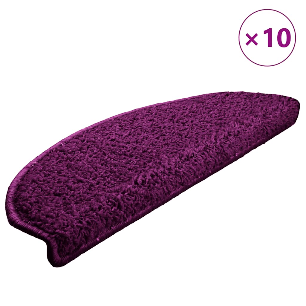 Stufenmatten 10 Stk. 65x21x4 cm Violett Halbrund Groß