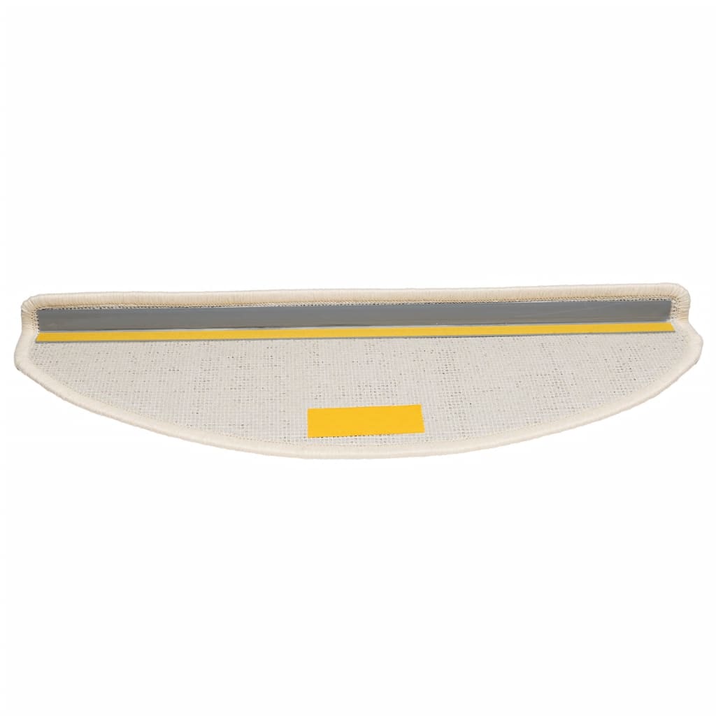 Stufenmatten 10 Stk. 65x21x4 cm Weiß Halbrund Groß