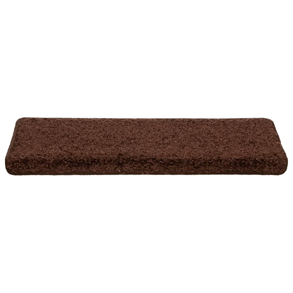 Stufenmatten 10 Stk. 65x21x4 cm Braun Rechteckiger Rand