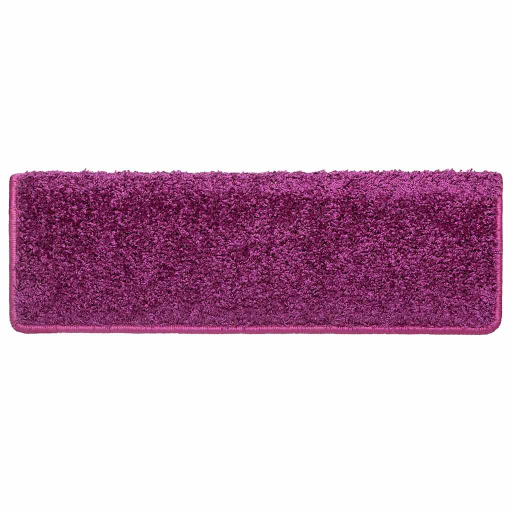 Stufenmatten 10 Stk. 65x21x4 cm Violett Rechteckiger Rand
