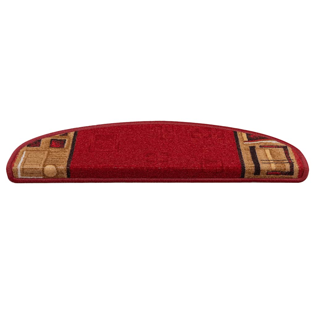 Stufenmatten Selbstklebend 5 Stk. 65x21x4 cm Rot