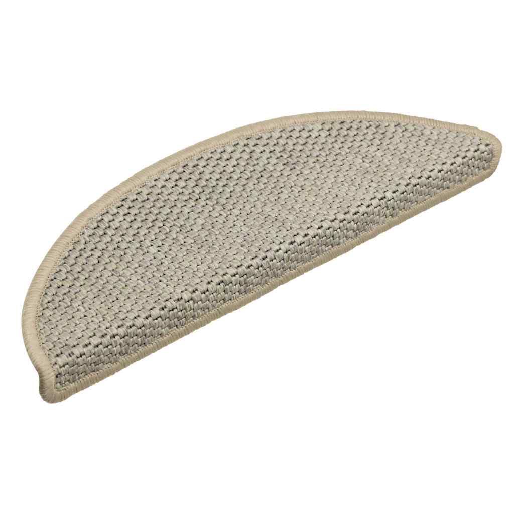 Treppenmatten Selbstklebend Sisal-Look 15 Stk 56x17x3 Hellgrün