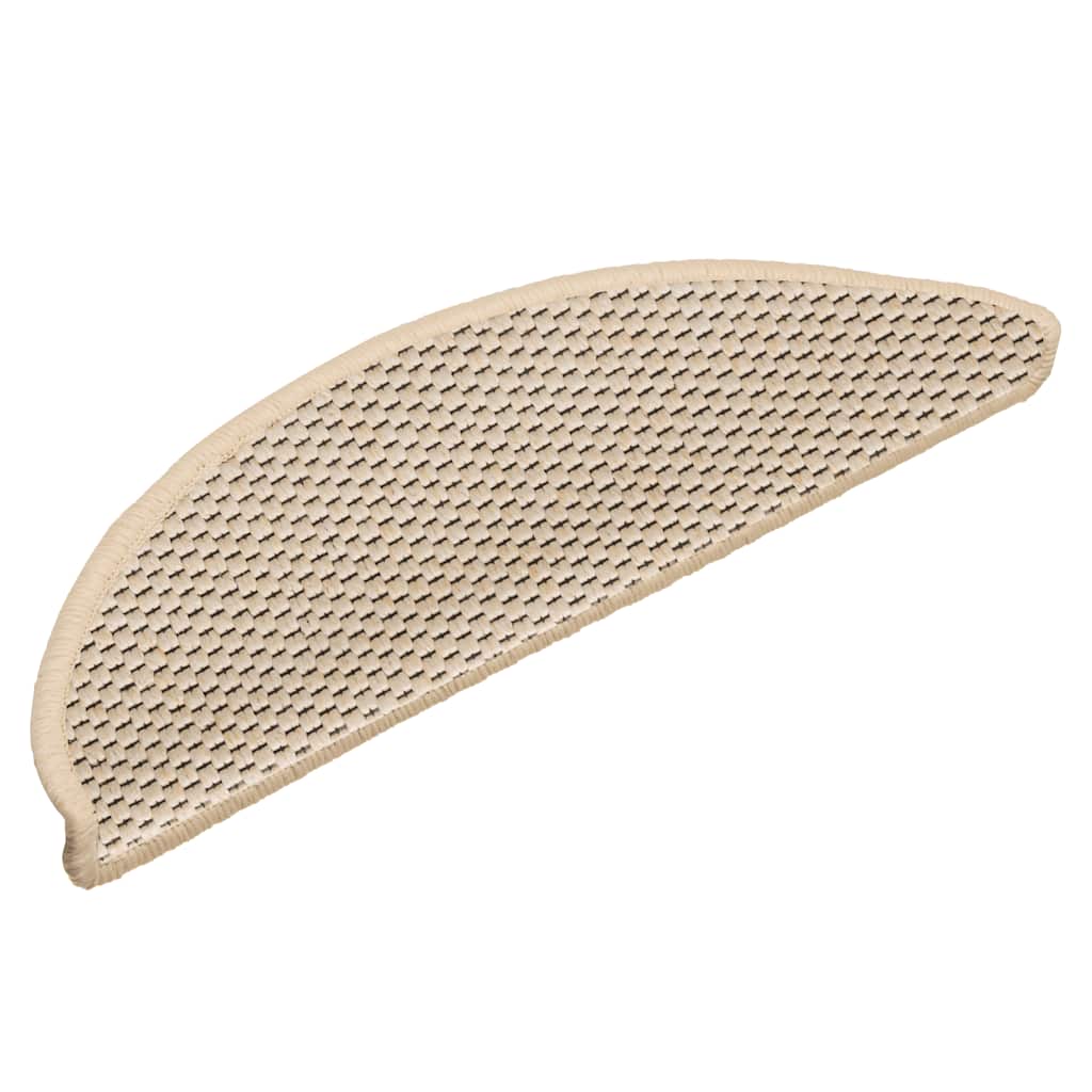 Treppenmatten Selbstklebend Sisal-Look 15 Stk. 56x17x3 Berber