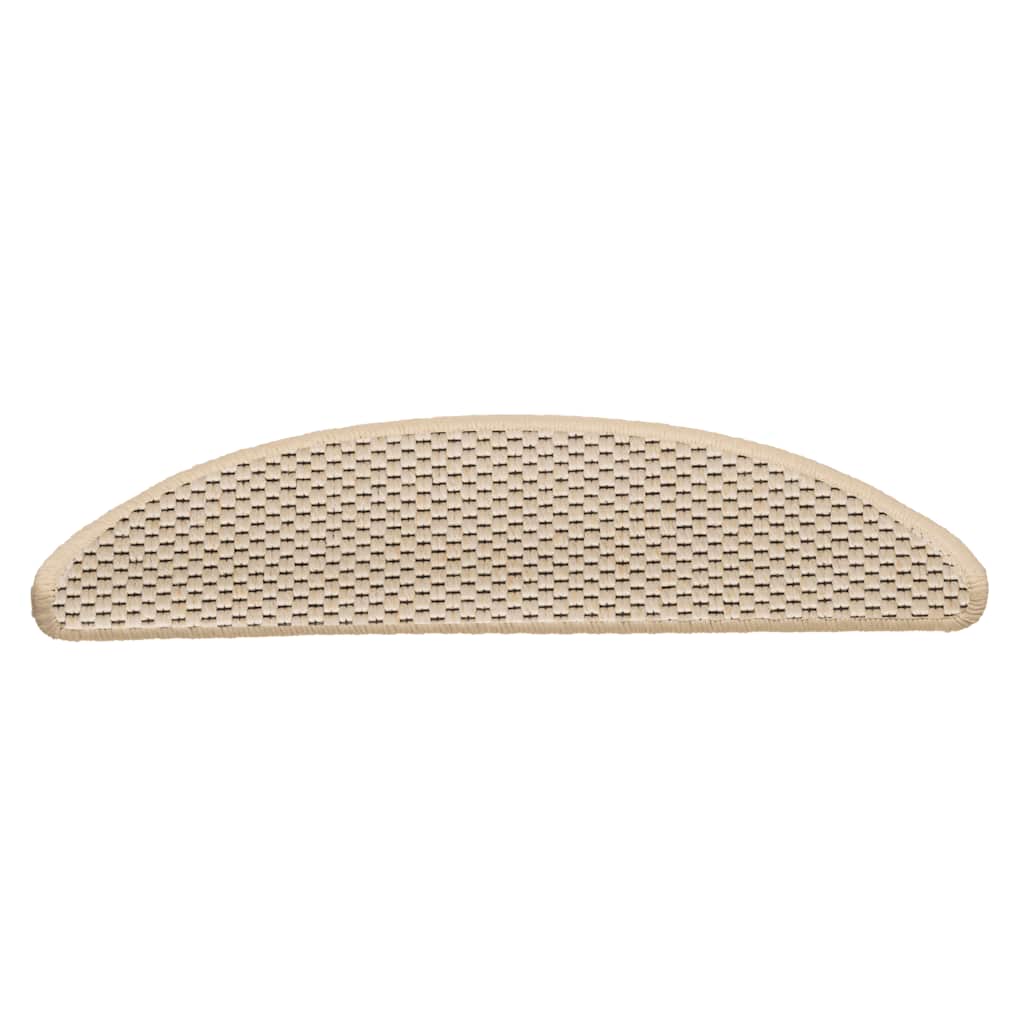 Treppenmatten Selbstklebend Sisal-Look 15 Stk. 56x17x3 Berber