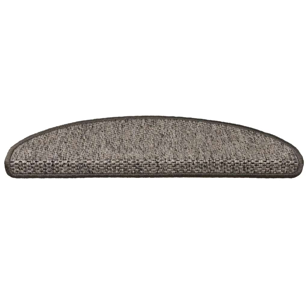 Treppenmatten Selbstklebend Sisal 15 Stk. 65x21x4 cm Grau-Beige