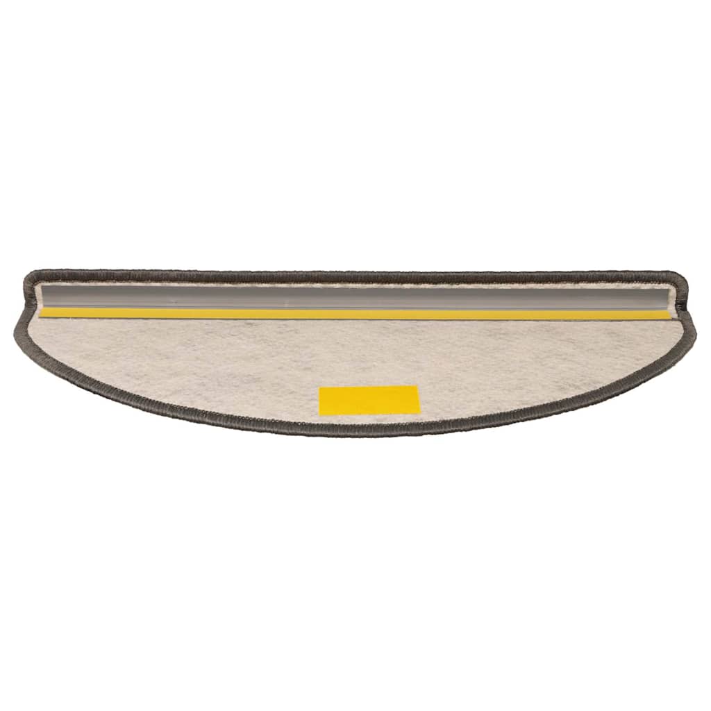 Treppenmatten Selbstklebend Sisal 15 Stk. 65x21x4 cm Grau-Beige