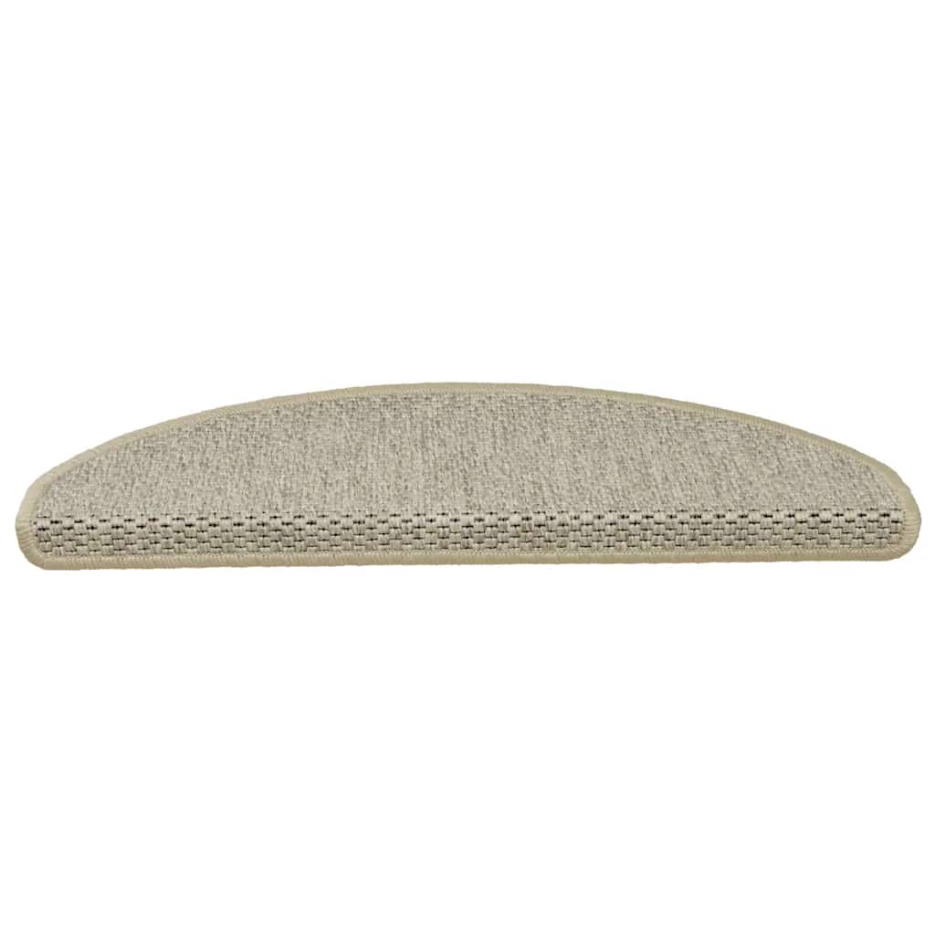 Treppenmatten Selbstklebend Sisal-Look 15 Stk 65x21x4 Hellbeige