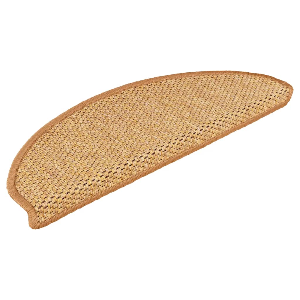 Treppenmatten Selbstklebend Sisal-Look 15 Stk. 65x21x4 Sisal