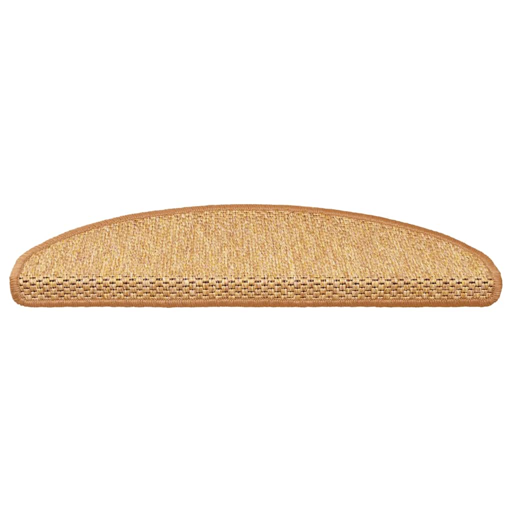 Treppenmatten Selbstklebend Sisal-Look 15 Stk. 65x21x4 Sisal