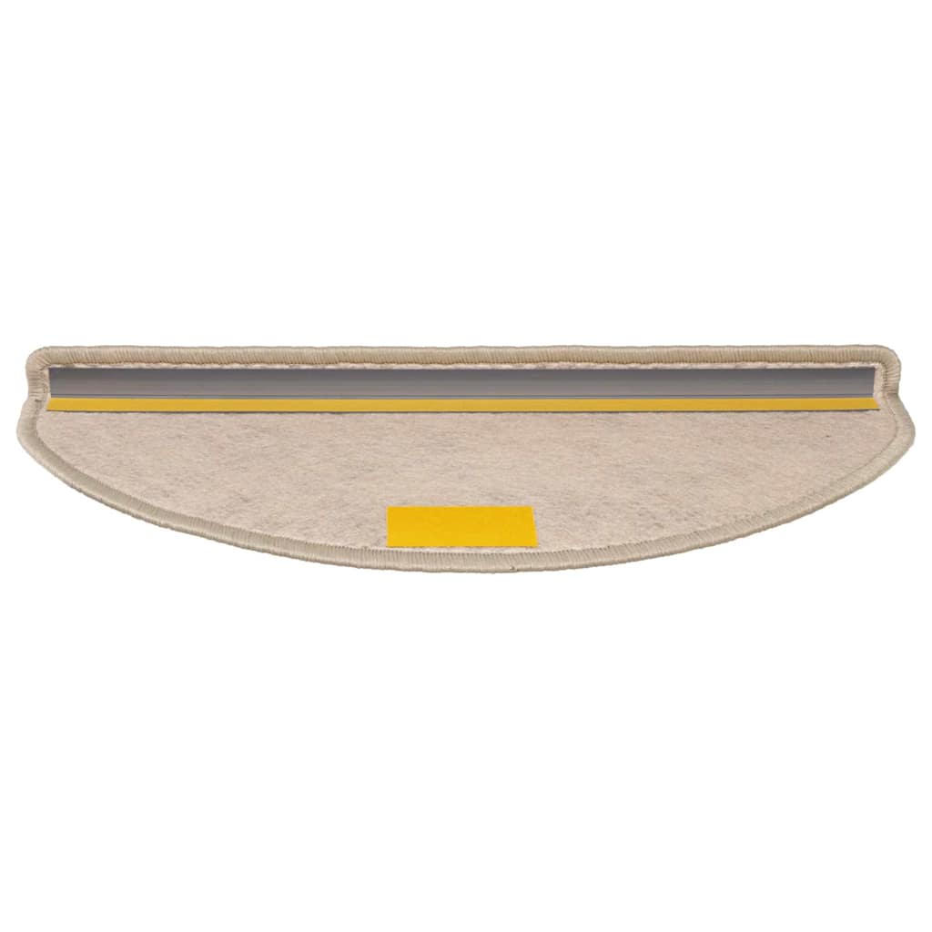 Treppenmatten Selbstklebend Sisal 15 Stk. 65x21x4cm Dunkelbeige
