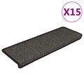 Treppenmatten Selbstklebend Sisal 15 Stk. 65x21x4 cm Anthrazit